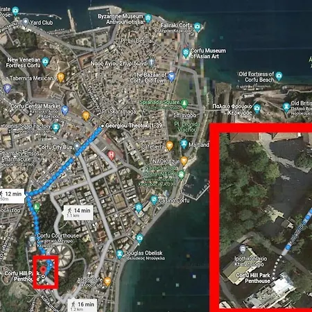 Corfu Penthouse Park Lejlighed